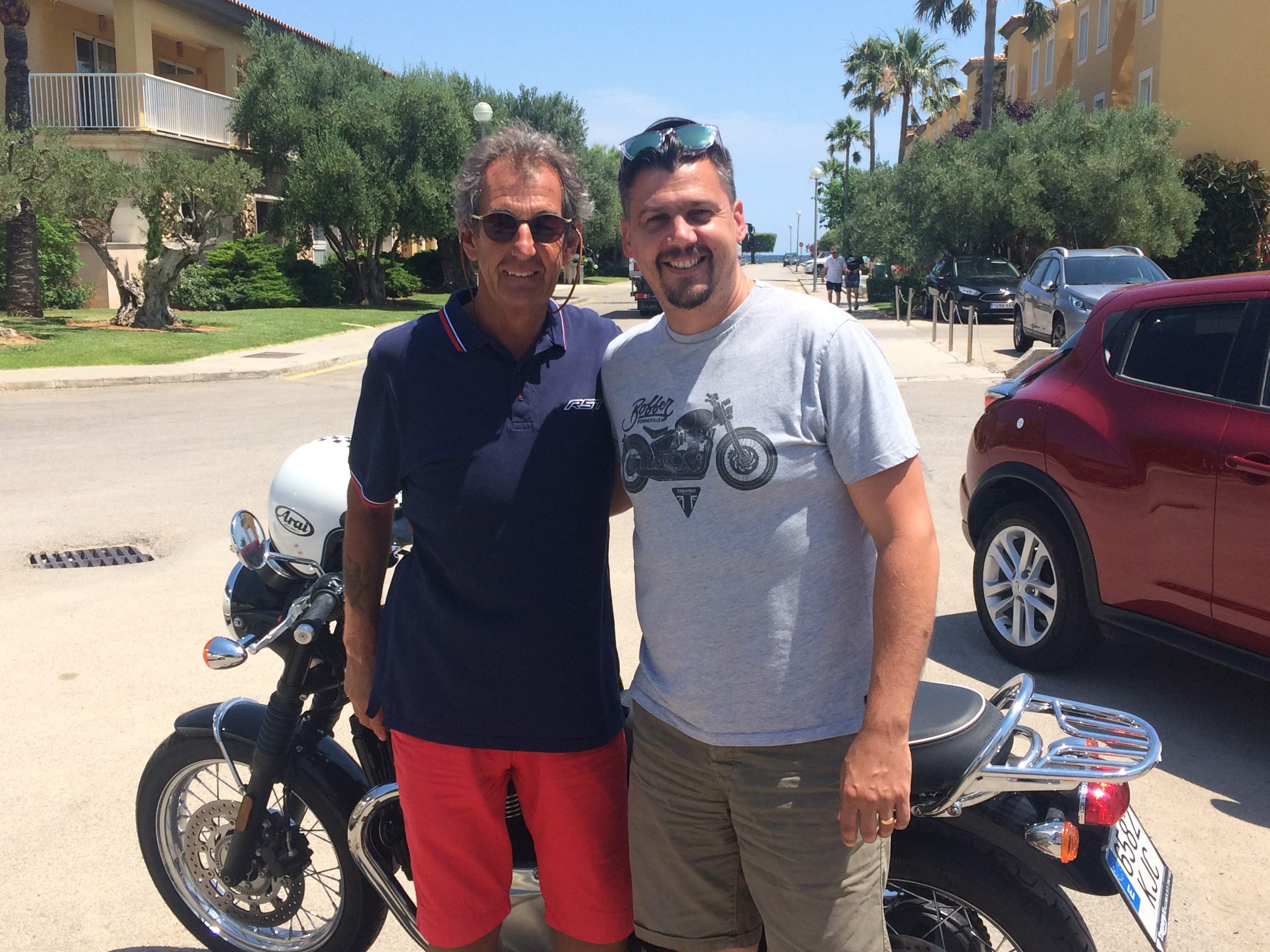 Gareth Bright and Steve Parrish in Mallorca, June 2018